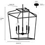 7_Nellita 18" Wide 5-Light Pendant in Matte Black more views