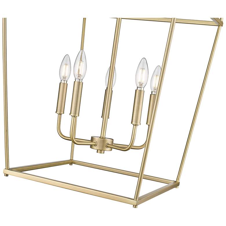 Image 5 Nellita 18" Wide 5-Light Pendant in Vintage Brass more views