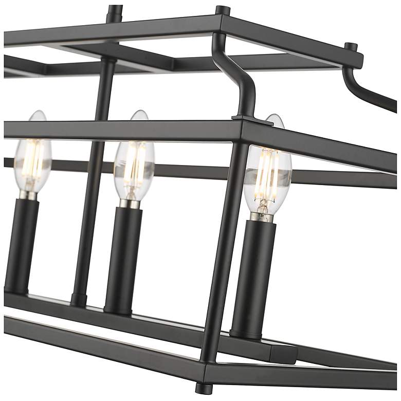 Image 4 Nellita 34" Wide 5-Light Island in Matte Black more views