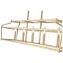 5_Nellita 34" Wide 5-Light Island in Vintage Brass more views