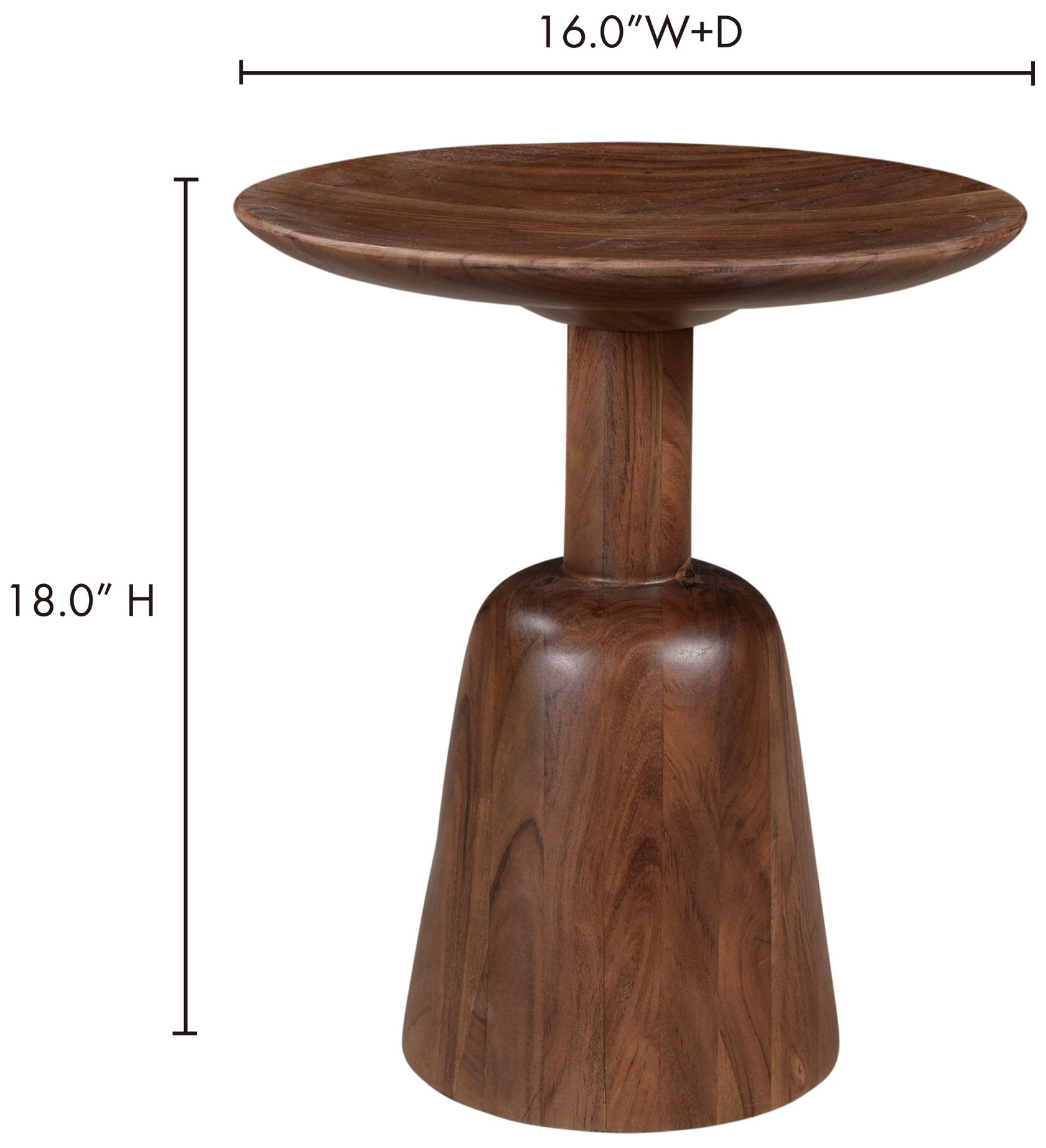 Image 6 Nels End Table Dark Brown more views