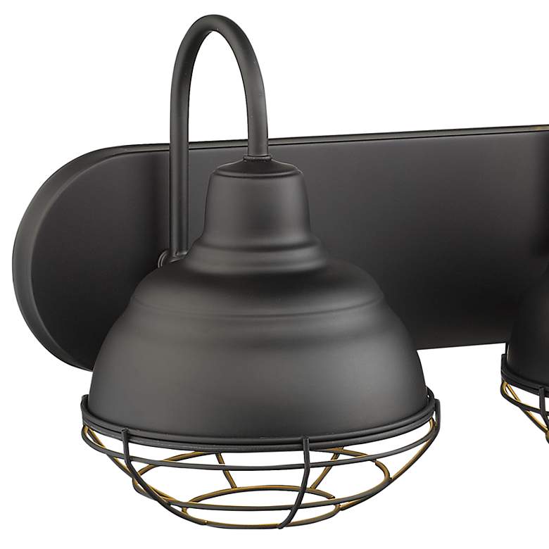 Image 2 Neo 24 1/2" Wide Matte Black 3-Light Vanity Bath Light more views