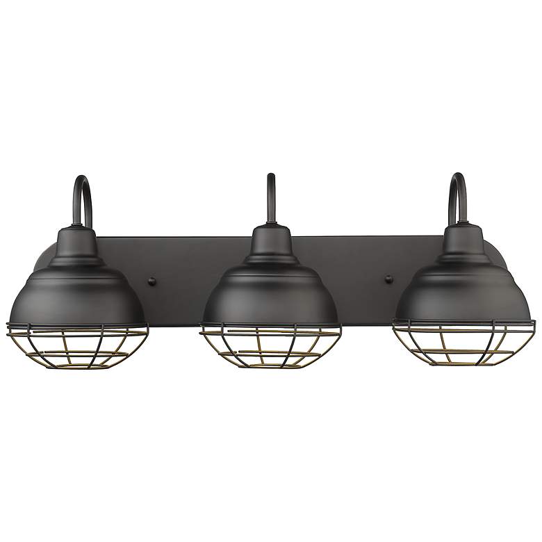 Image 4 Neo 24 1/2" Wide Matte Black 3-Light Vanity Bath Light more views