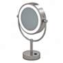 3_Neo Brushed Nickel LED Lighted Makeup Freestanding Mirror more views