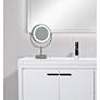 6_Neo Brushed Nickel LED Lighted Makeup Freestanding Mirror more views