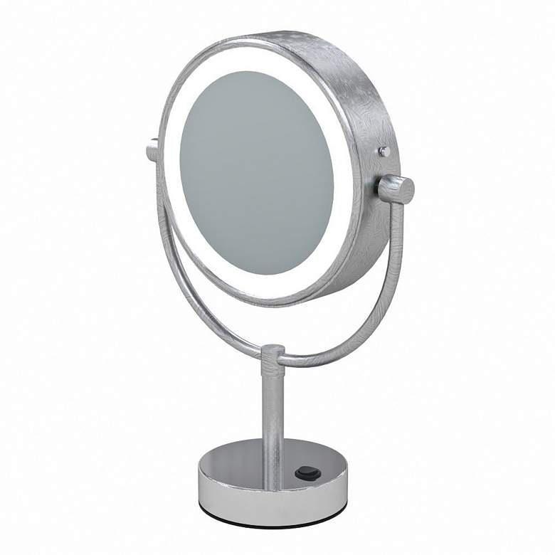 Image 3 Neo Chrome LED Lighted Makeup Freestanding Mirror more views