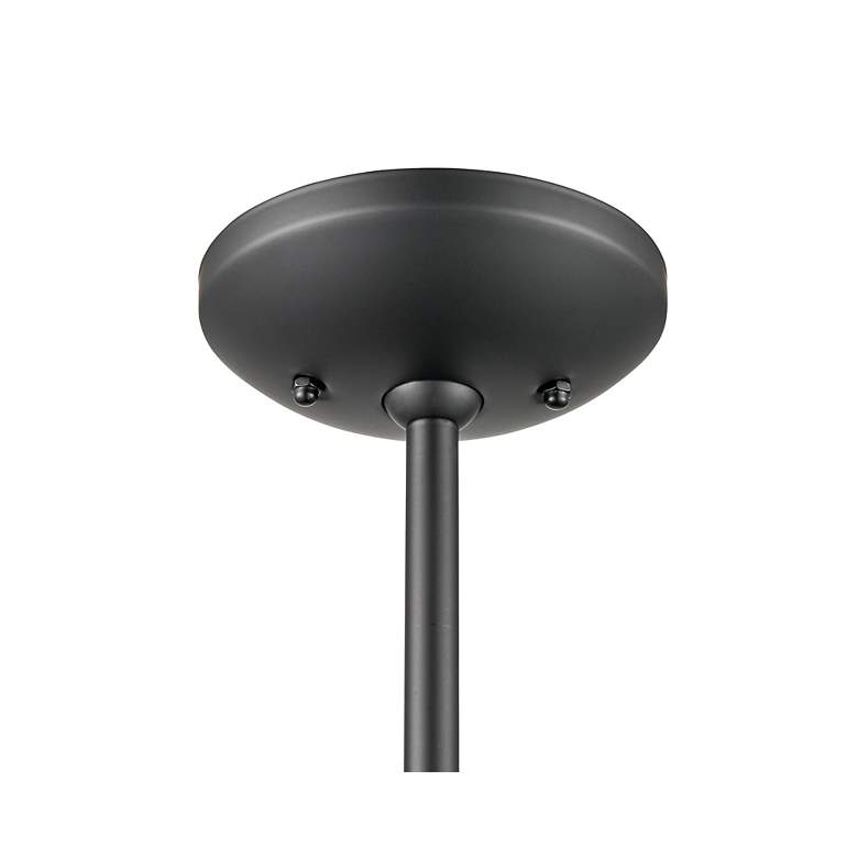Image 2 Neo-Industrial 10 1/2" Wide Matte Black Mini Pendant more views