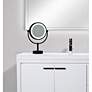 6_Neo Matte Black LED Lighted Makeup Freestanding Mirror more views