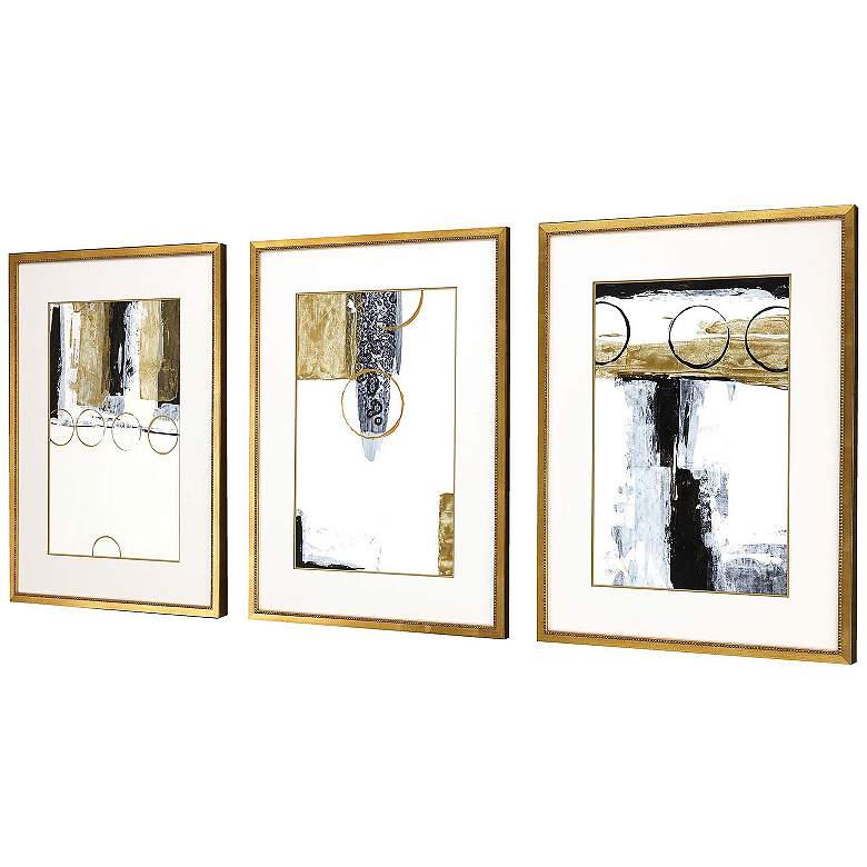 Image 2 Neo Moderne I 19"W x 25"H Framed Art Set of 3 more views