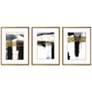 1_Neo Moderne II 19"W x 25"H Framed Art Set of 3