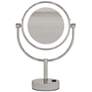 1_Neo Polished Nickel LED Lighted Makeup Freestanding Mirror
