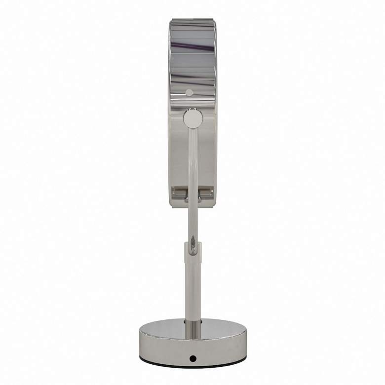 Image 2 Neo Polished Nickel LED Lighted Makeup Freestanding Mirror more views