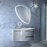 4_Neo Polished Nickel LED Lighted Makeup Freestanding Mirror more views