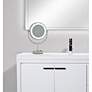 6_Neo Polished Nickel LED Lighted Makeup Freestanding Mirror more views