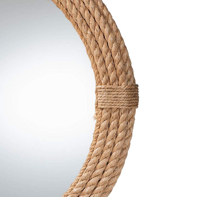 Image 4 Neo Rattan 31" Round Wall Mirror more views