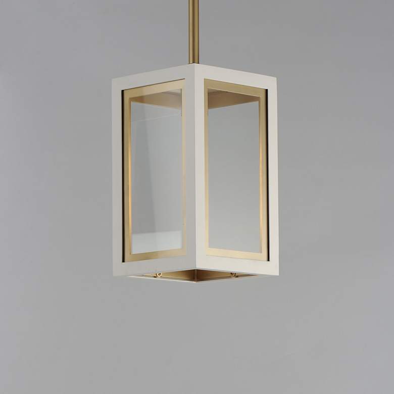 Image 2 Neoclass 12 1/2" High White and Gold Outdoor Hanging Light more views