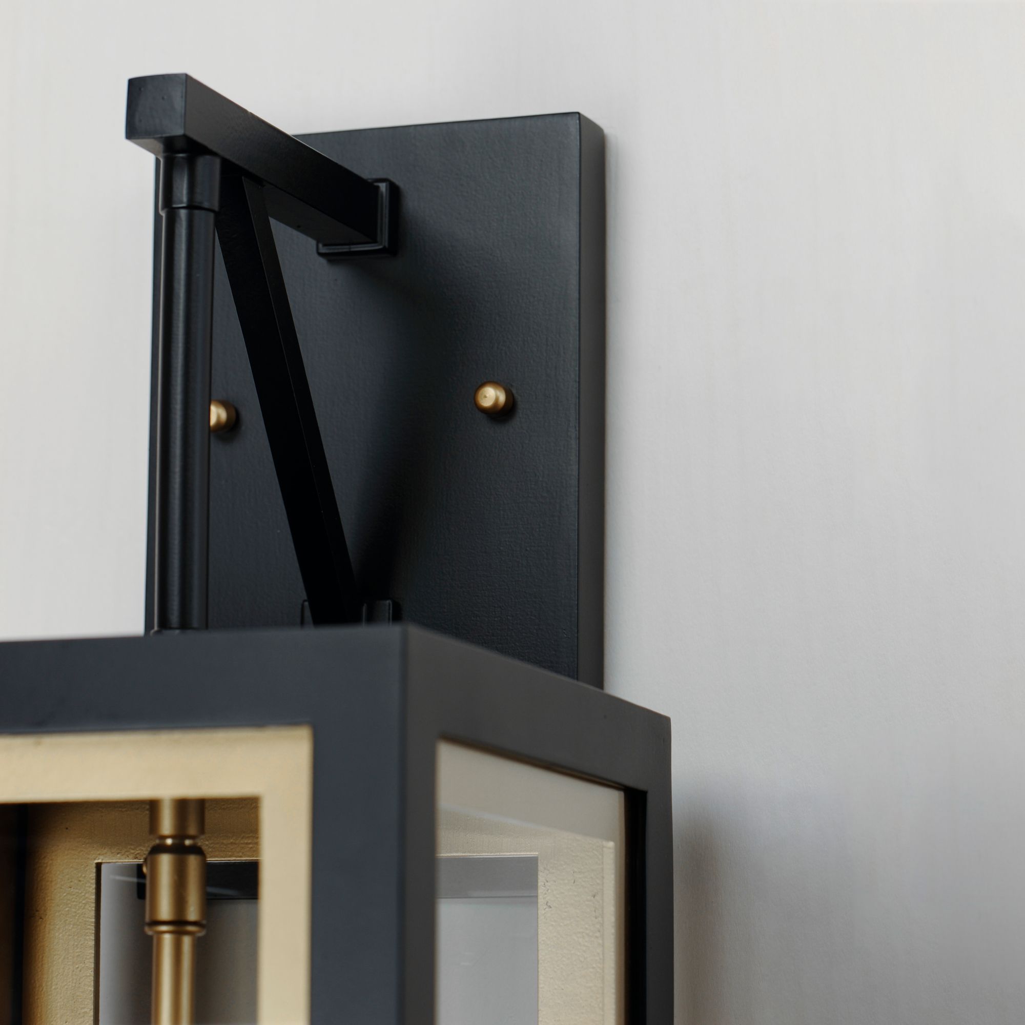 Image 4 Neoclass 2-Light Outdoor Sconce Black/Gold more views