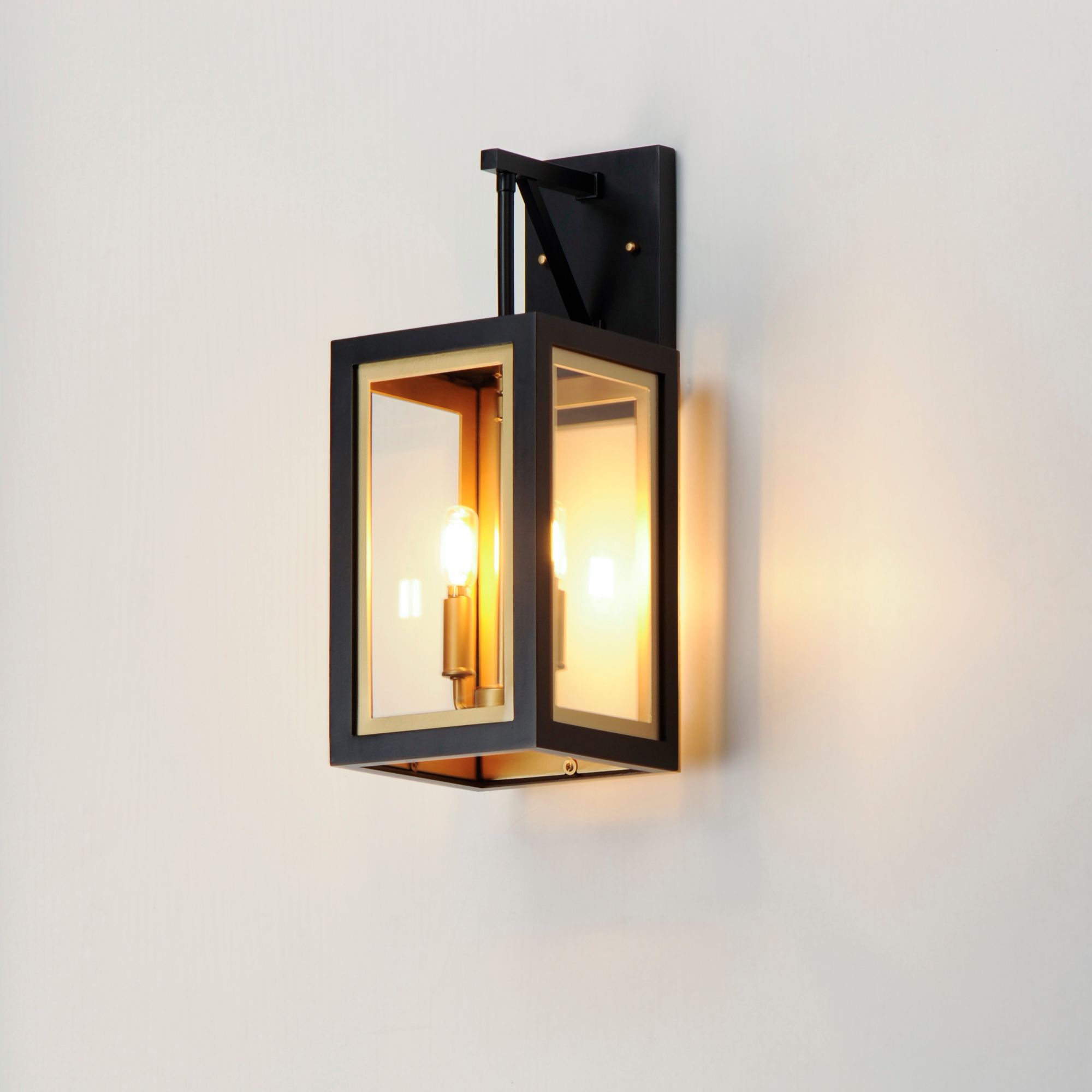 Image 7 Neoclass 2-Light Outdoor Sconce Black/Gold more views
