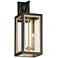 Neoclass 2-Light Outdoor Sconce - Black/Gold