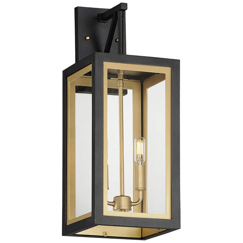 Image 1 Neoclass 2-Light Outdoor Sconce - Black/Gold