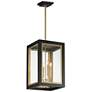 Thumbnail2 of Neoclass 20"H Black And Gold 4-Light Outdoor Hanging Light