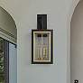 Thumbnail1 of Neoclass 20"H Black And Gold 4-Light Outdoor Hanging Light