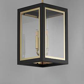 Image5 of Neoclass 20"H Black And Gold 4-Light Outdoor Hanging Light more views