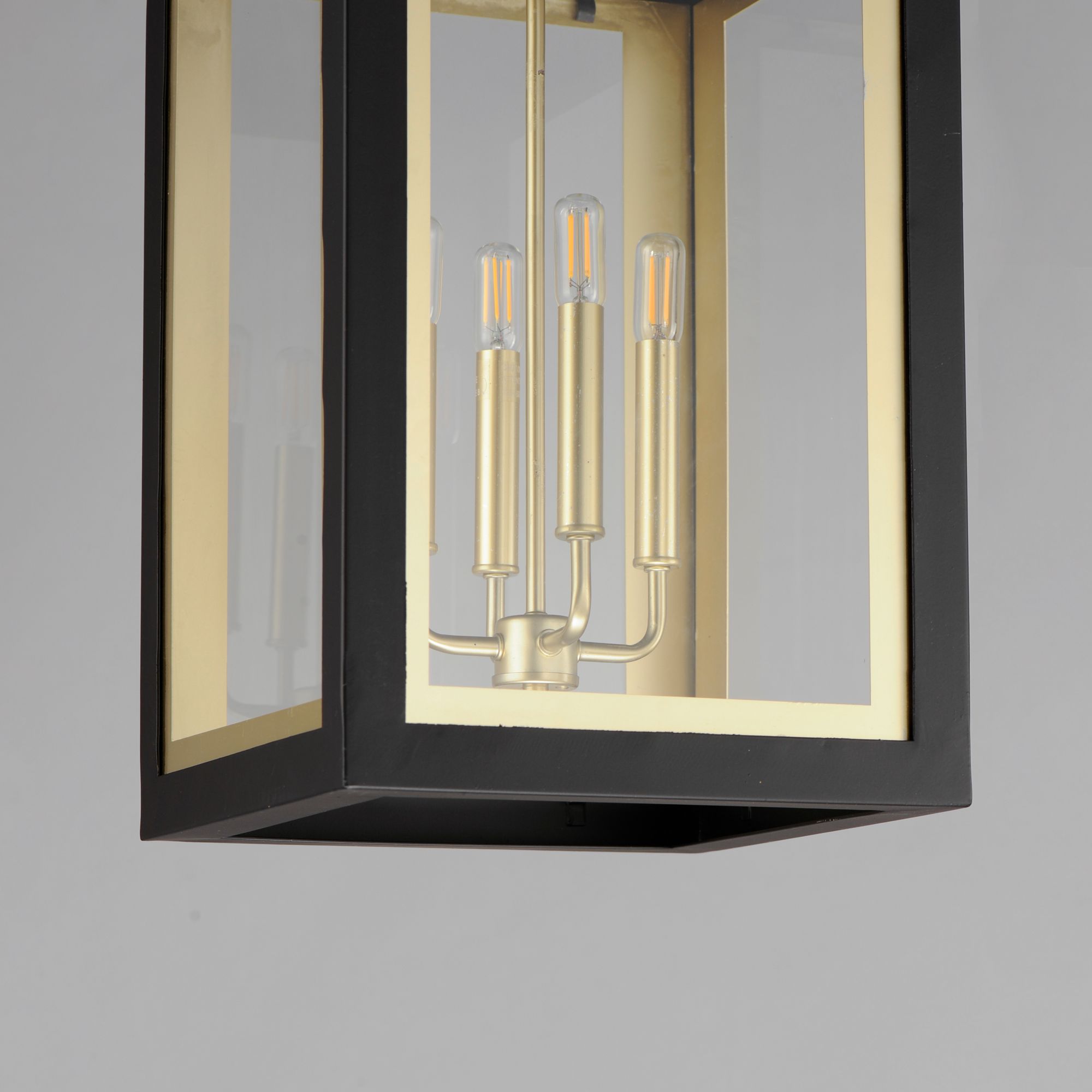 Image 6 Neoclass 20"H Black And Gold 4-Light Outdoor Hanging Light more views