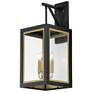 2_Neoclass 29 3/4"H Black and Gold 4-Light Outdoor Wall Light