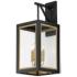 Neoclass 29 3/4"H Black and Gold 4-Light Outdoor Wall Light