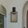 1_Neoclass 29 3/4"H Black and Gold 4-Light Outdoor Wall Light
