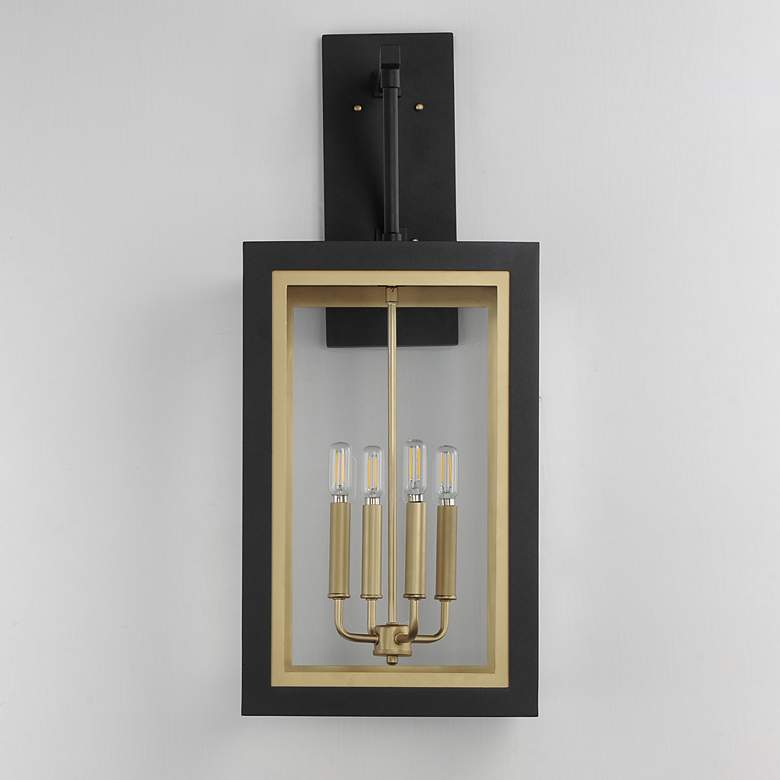 Image 3 Neoclass 4-Light Outdoor Wall Sconce - Black/Gold more views
