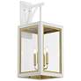Neoclass 4-Light Outdoor Wall Sconce - White/Gold