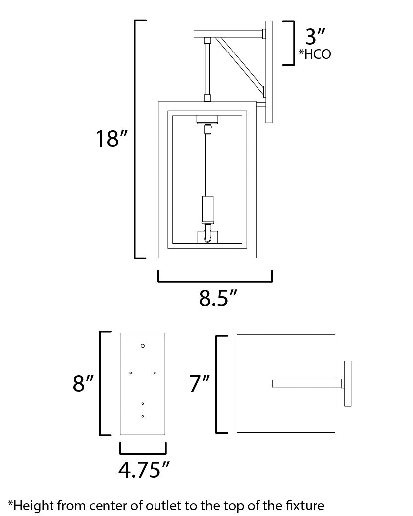 Neoclass-Outdoor Wall Mount in scene