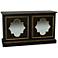 Neoclasse Black and Gold Mirror Console Storage Chest