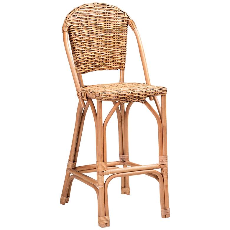 Image 2 Neola 28" Natural Brown Rattan Bar Stool