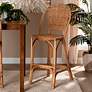 1_Neola 28" Natural Brown Rattan Bar Stool