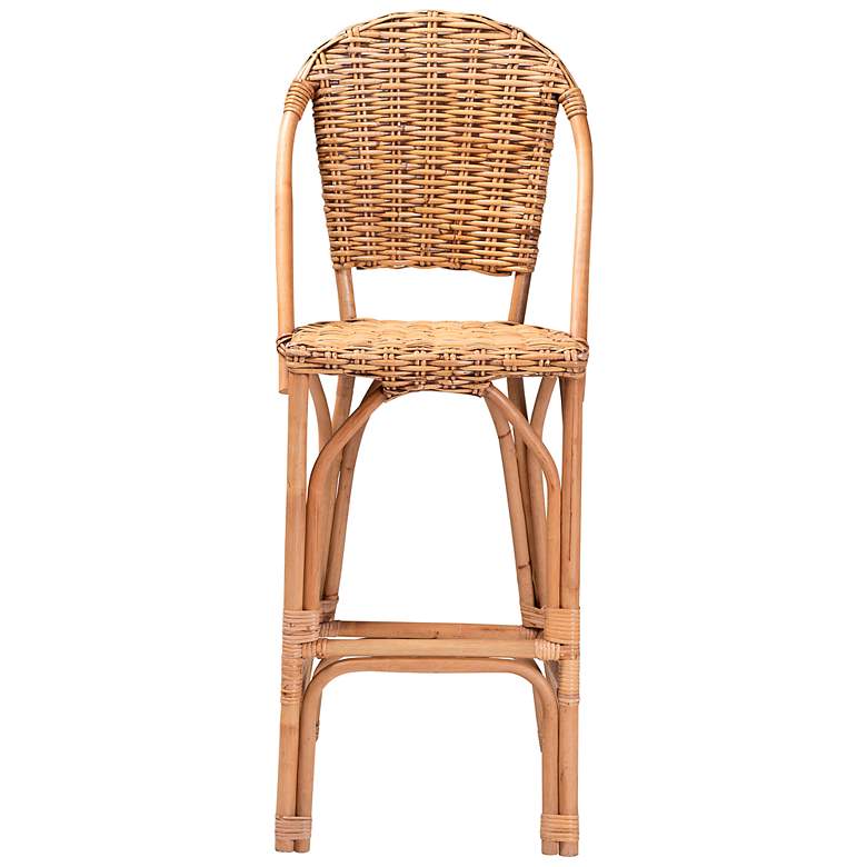 Image 6 Neola 28" Natural Brown Rattan Bar Stool more views