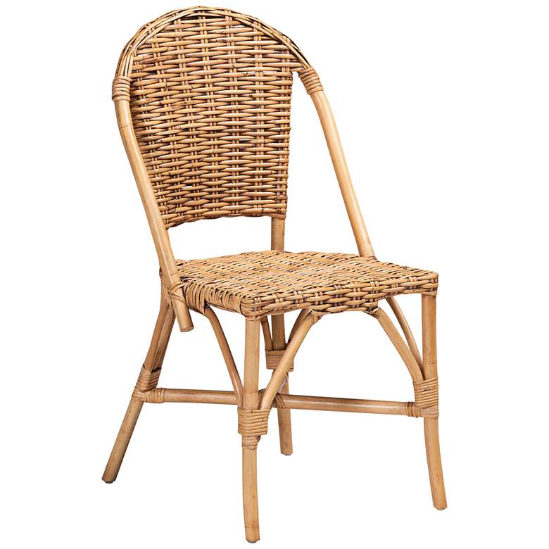 Image 2 Neola Natural Brown Rattan Stackable Dining Chair