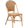 2_Neola Natural Brown Rattan Stackable Dining Chair