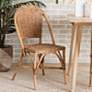 1_Neola Natural Brown Rattan Stackable Dining Chair
