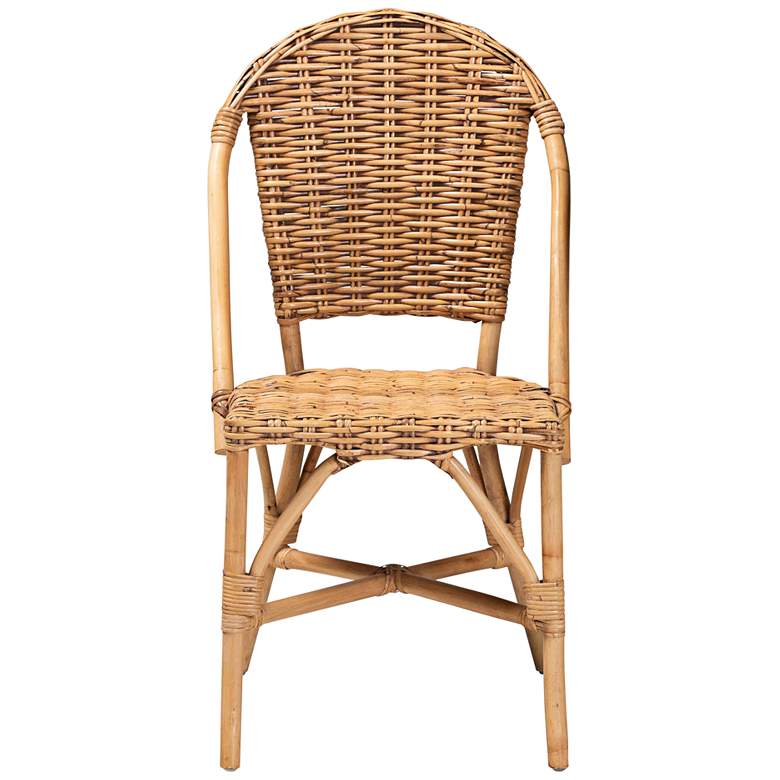 Image 6 Neola Natural Brown Rattan Stackable Dining Chair more views