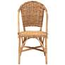 6_Neola Natural Brown Rattan Stackable Dining Chair more views
