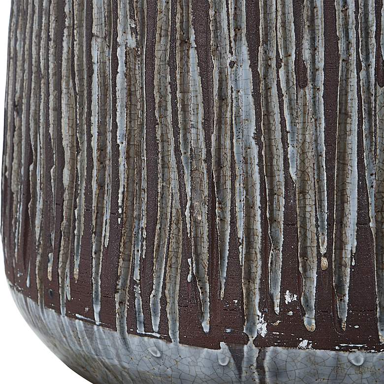 Image 3 Neolithic Blue Gray Crackle Ceramic Accent Table Lamp more views