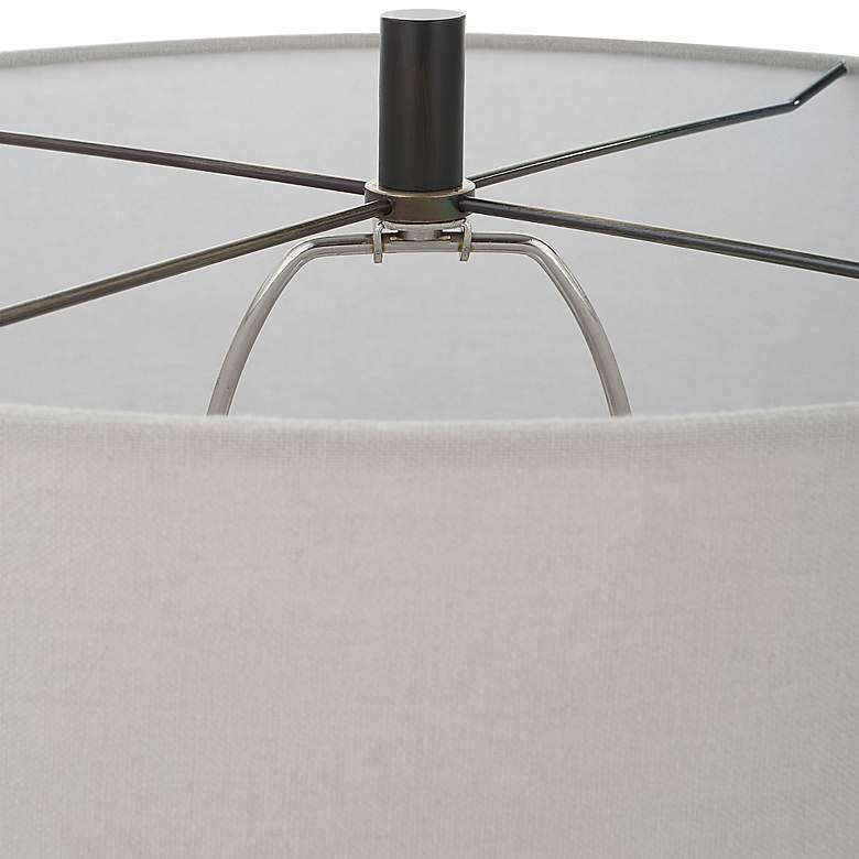 Image 4 Neolithic Blue Gray Crackle Ceramic Accent Table Lamp more views