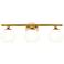Neoma 21 3/4" Wide Modern Gold 3-Light Vanity Bath Light