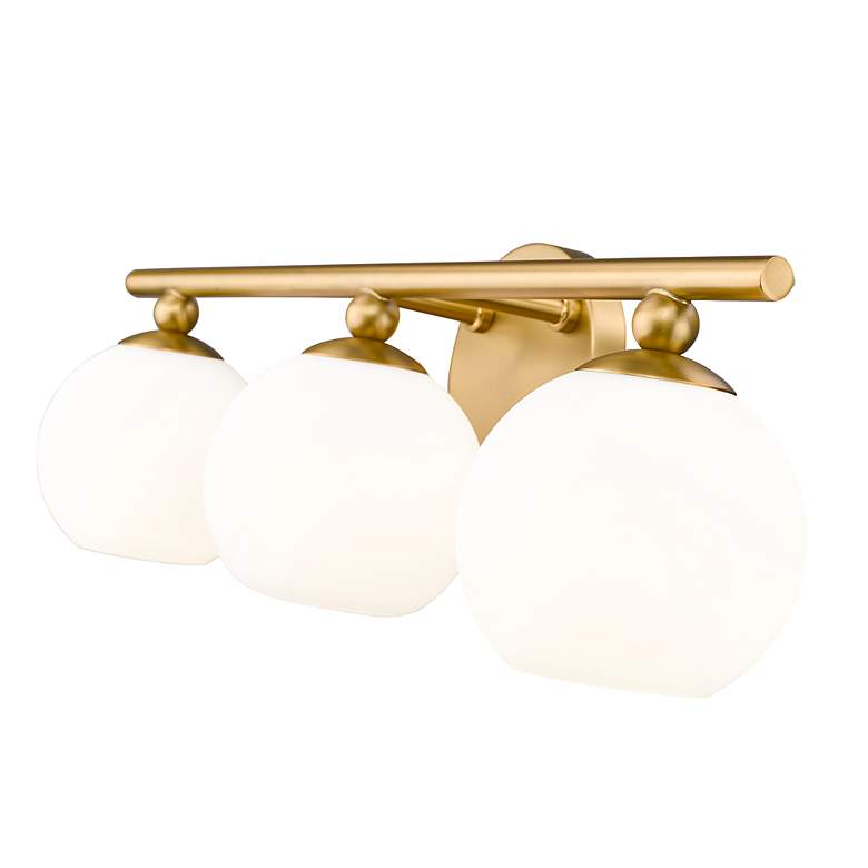 Image 7 Neoma 21 3/4" Wide Modern Gold 3-Light Vanity Bath Light more views