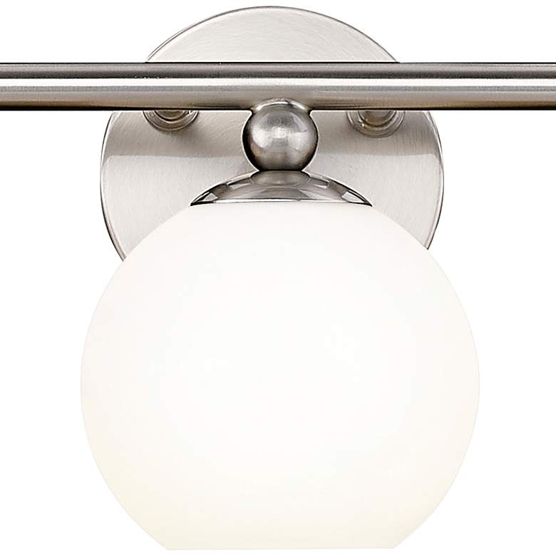 Image 4 Neoma 38 1/4" Wide Brushed Nickel 5-Light Bath Light more views