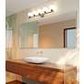 4_Neoma 38 1/4" Wide Brushed Nickel 5-Light Bath Light more views