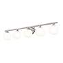 7_Neoma 38 1/4" Wide Brushed Nickel 5-Light Bath Light more views